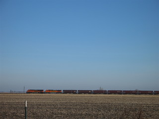 train in the prairie
