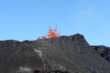 eruption du piton de la fournaise