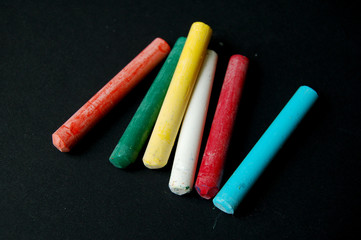 colorful chalk sticks