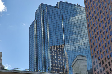 Fototapeta na wymiar boston skylines, Boston Exchange building, Mass
