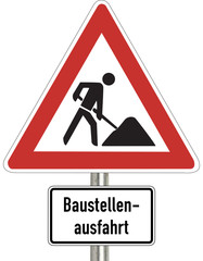 baustellenausfahrt