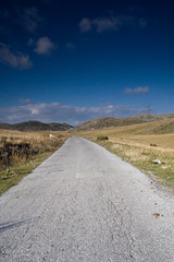empty road in macedonia