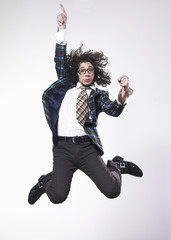 homme et saut