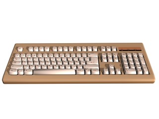 Naklejka premium clavier d'ordinateur détourage 3d