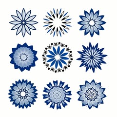 snowflakes - flowers for design artwork.