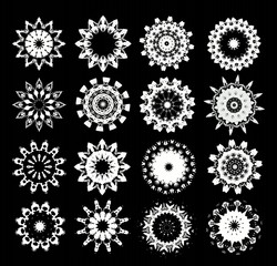 snowflakes for design artwork.