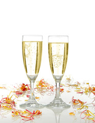 celebration with champagne