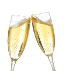 celebration toast with champagne