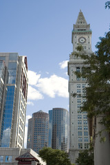 Obraz premium boston blue skylines, clock tower and skylines, Boston, Mass