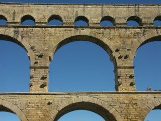 Fototapeta premium les arcades du pont du Gard 