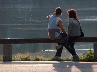 liebespaar am see