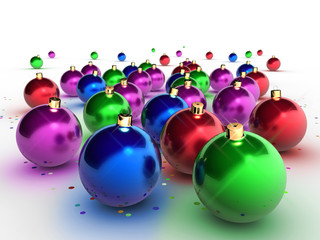 Obraz premium christmas balls