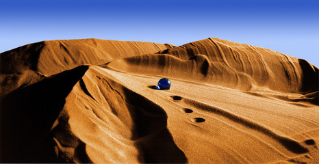 bille dans le desert