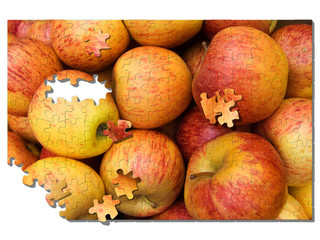 apfel puzzle apple jigsaw