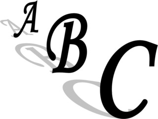 Obraz premium buchstaben