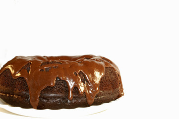frosted chocolate cake