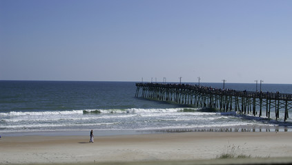 strolling on the beach