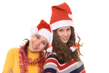 girls on christmass