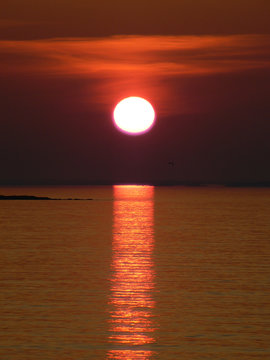 Fototapeta red sunset