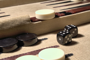 Fototapeta na wymiar backgammon