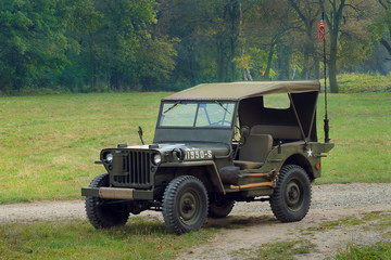 jeep willys - obrazy, fototapety, plakaty
