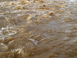 texture from splutter water before waterfall