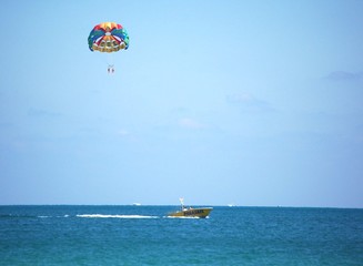 parasailing over south beach