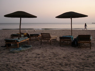 beach setting