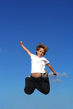 child jumping