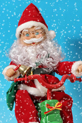 père noël enneigé