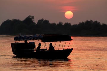river,boat,sunset 4
