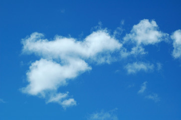 light puffy clouds