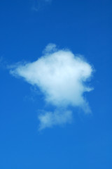 Fototapeta na wymiar solitary cloud