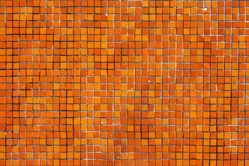 orange tile wall