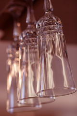 Fototapeta na wymiar goblets, tall wine glasses