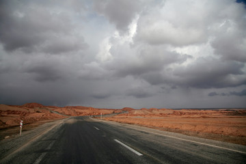 road in desert