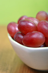grapes in a bowl