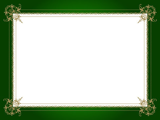 golden artistic border