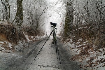 winter scenery and camera 1
