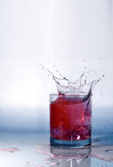 juice splashing