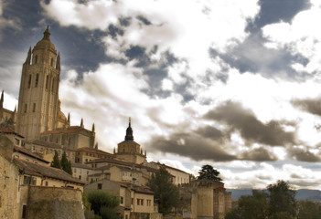 Fototapeta premium spain segovia cathedral