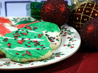 christmas cookies in the kitchen