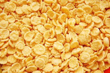 cereal arranged as a background