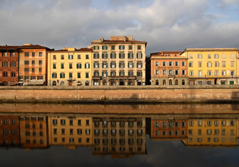 reflected buildings