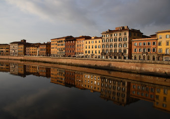 reflected buildings