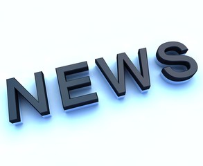 news 3d sign