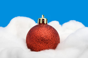 red christmas ball