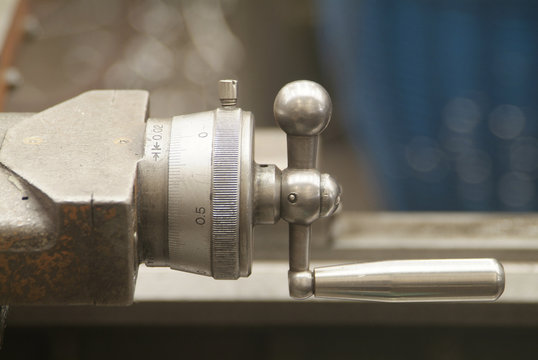 detail of turning machine