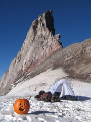 pumpkin guarding camp