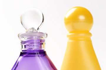 varicoloured vials